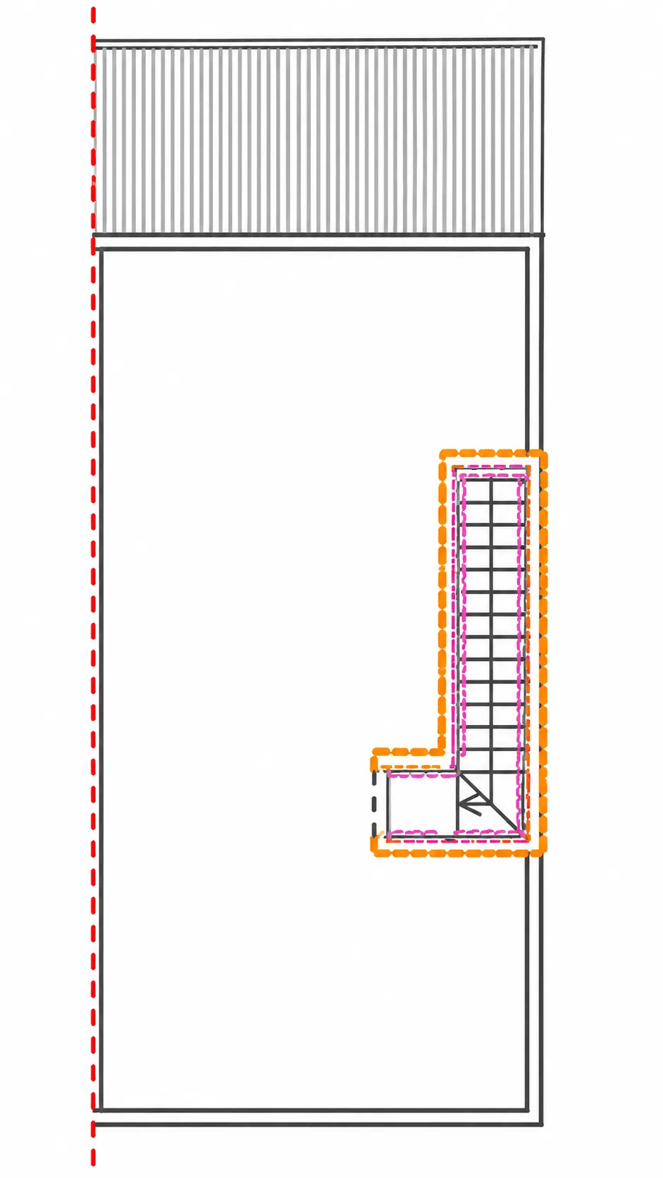 Plano Planta Cubierta - Vivienda C